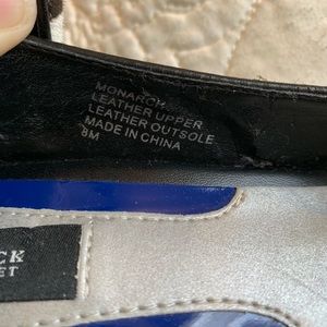 White House black market zebra leather heels 👠